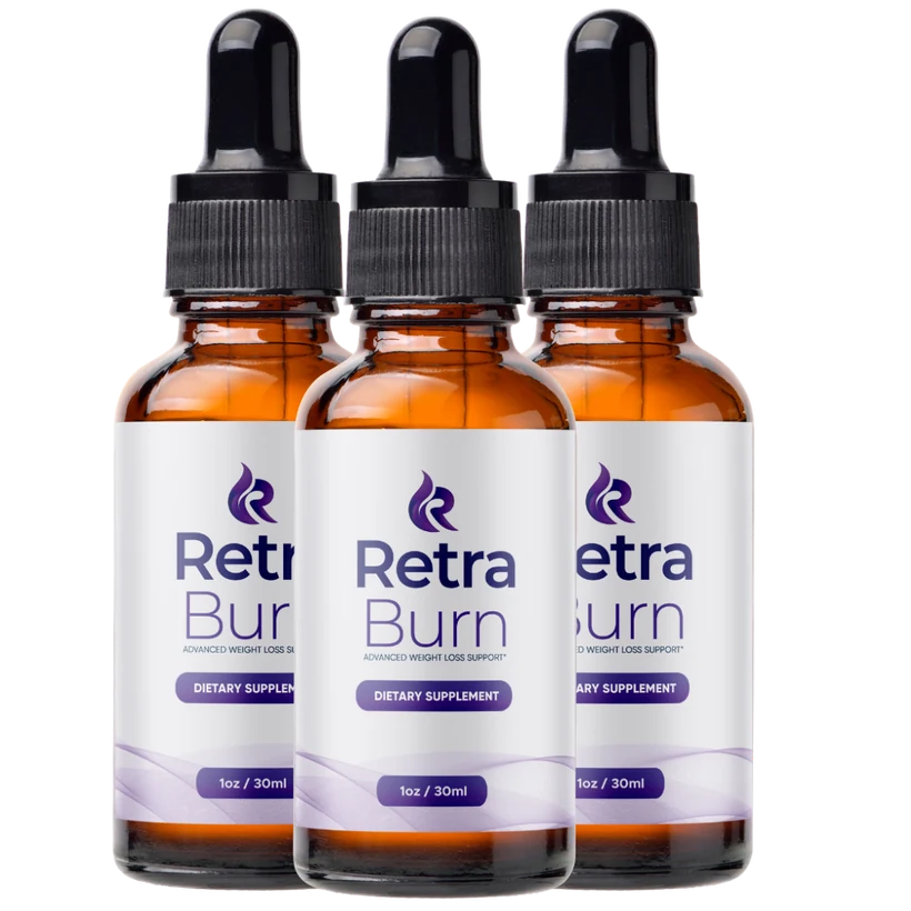 RetraBurn advanced weight loss support supplement, 3-bottle kit
